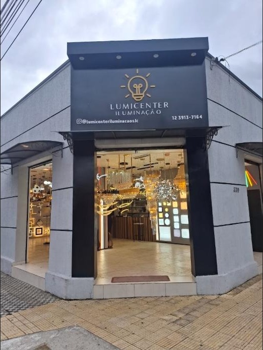 Fachada da Lumicenter Iluminação, Centro de São José dos Campos